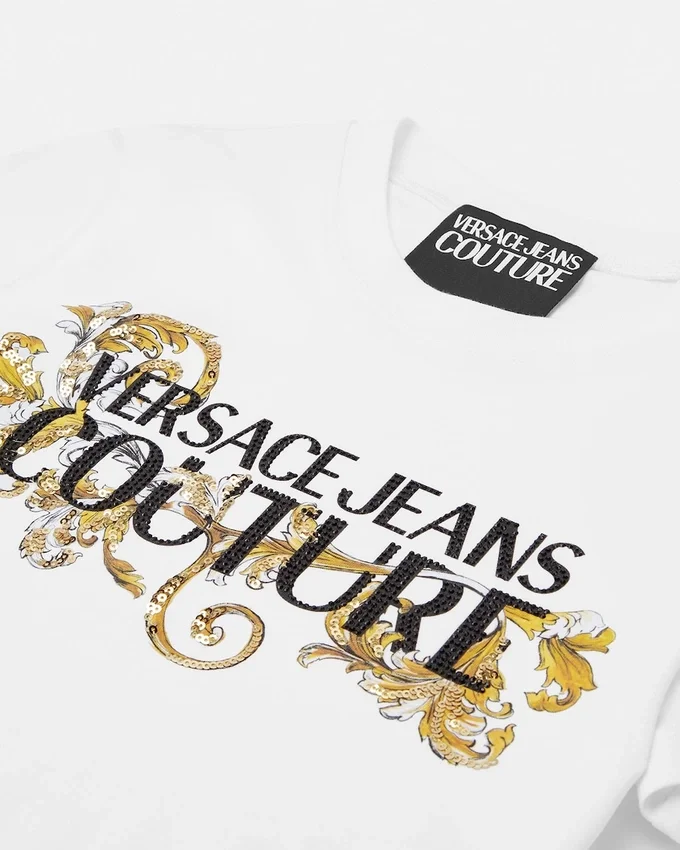 Crystal Outline Barocco T-Shirt Crystal Outline Barocco T-Shirt