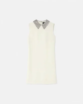 Crystal Satin A-Line Mini Dress