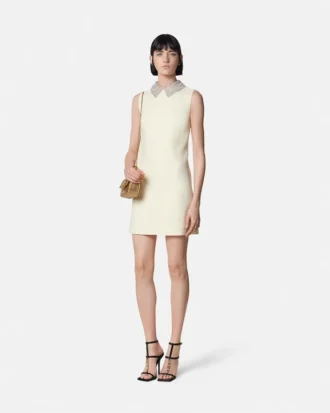 Crystal Satin A-Line Mini Dress