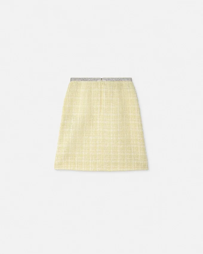 Crystal Tweed A-Line Mini Skirt Crystal Tweed A-Line Mini Skirt