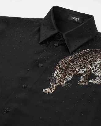 Crystal Versace Leopard Shirt