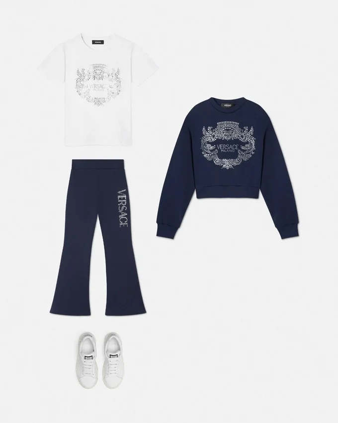 Crystal Versace Milano Kids Sweatshirt Crystal Versace Milano Kids Sweatshirt