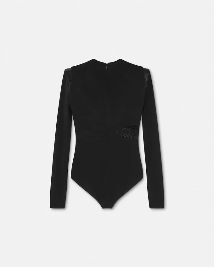 Deep V-Neck Crépe Bodysuit Deep V-Neck Crépe Bodysuit