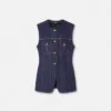 Denim Fitted Vest Denim Fitted Vest