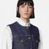 Denim Fitted Vest Denim Fitted Vest