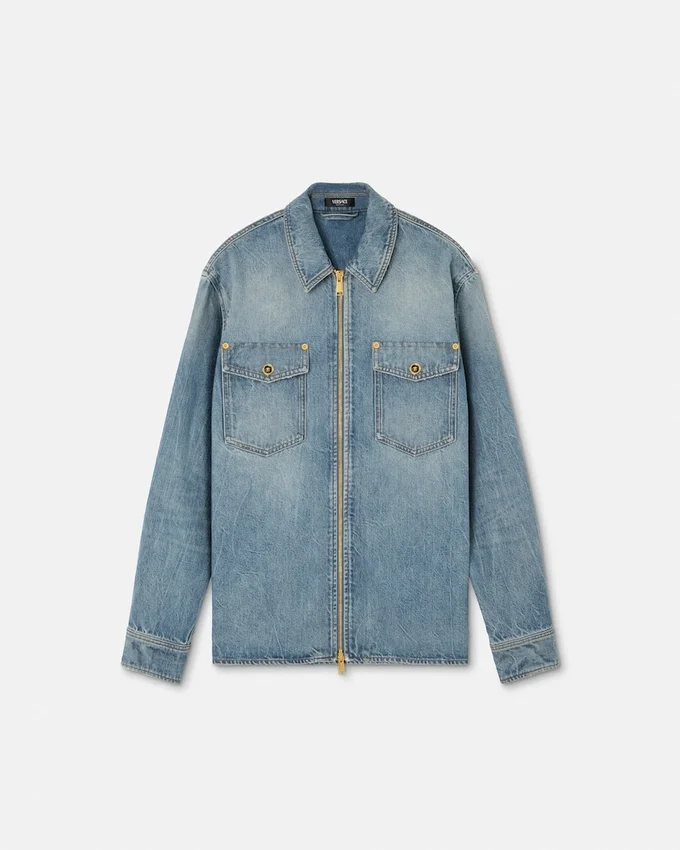 Denim Zip Overshirt Denim Zip Overshirt