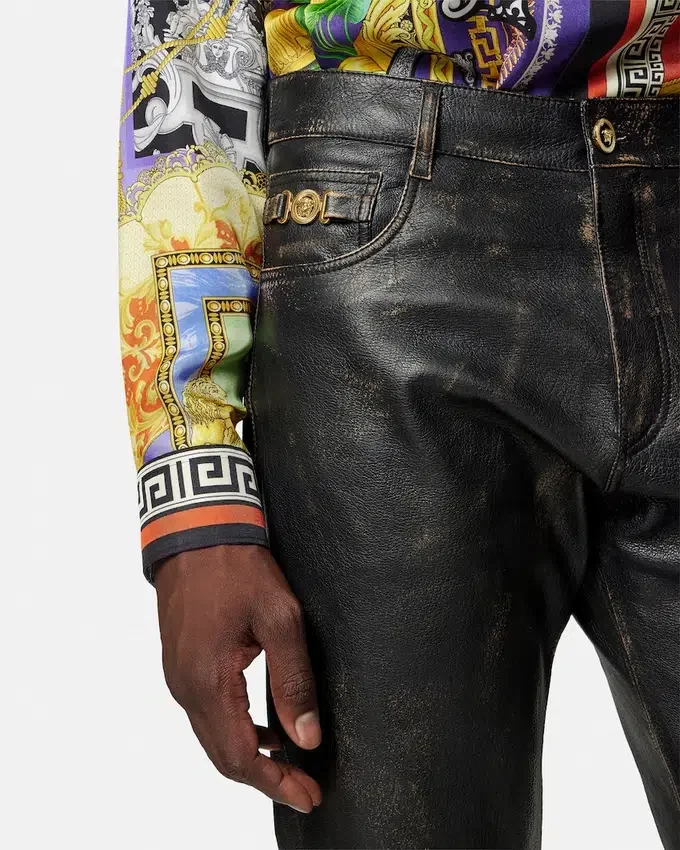 Distressed Leather Pants Distressed Leather Pants