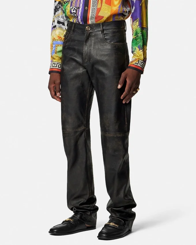 Distressed Leather Pants Distressed Leather Pants