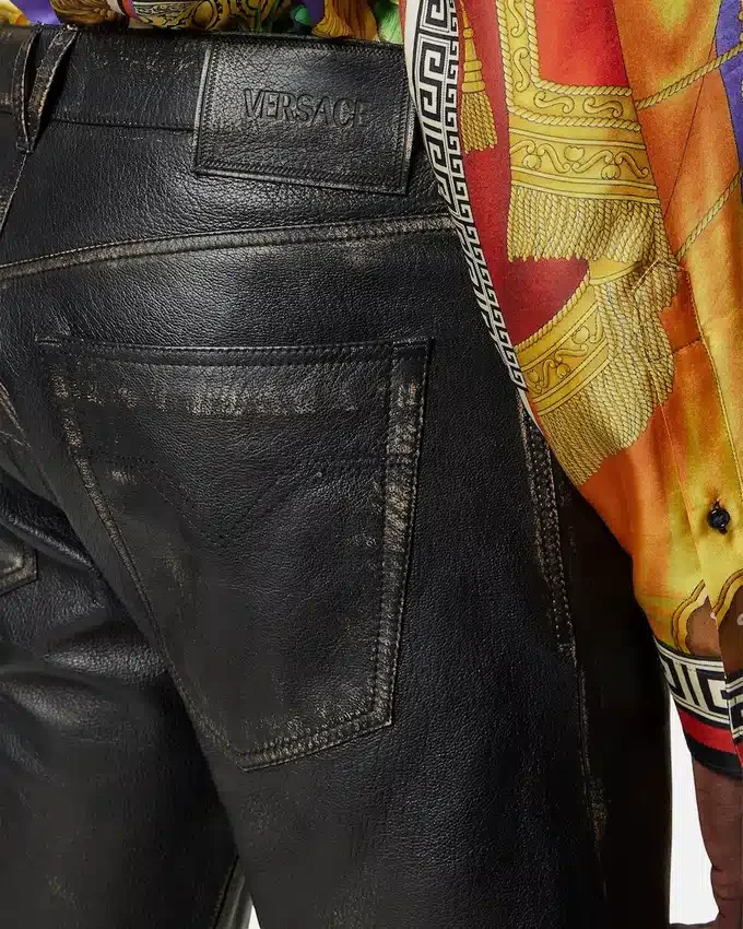 Distressed Leather Pants Distressed Leather Pants