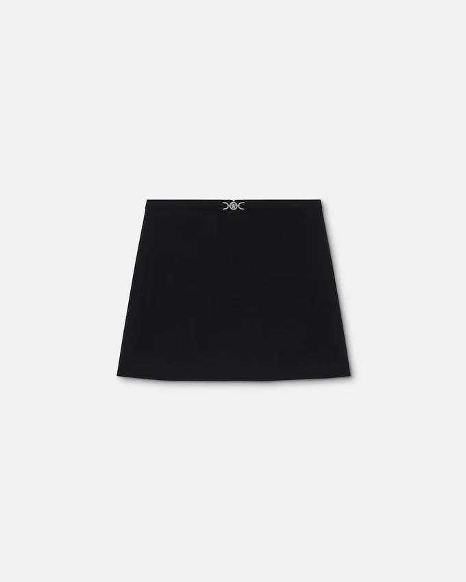 Double-Wool Crépe A-Line Mini Skirt Double-Wool Crépe A-Line Mini Skirt