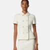 Double-Wool Crépe Fitted Jacket Double-Wool Crépe Fitted Jacket