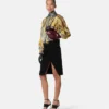 Draped Midi Skirt Draped Midi Skirt