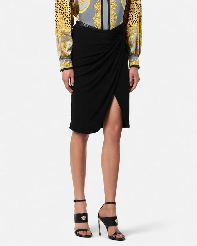 Draped Midi Skirt Draped Midi Skirt