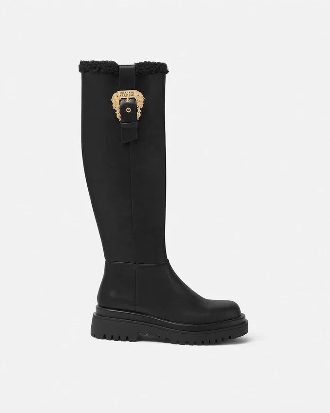 Drew Baroque Buckle Knee-High Boots Drew Baroque Buckle Knee-High Boots