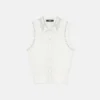 Embellished Cashmere-Blend Knit Vest Embellished Cashmere-Blend Knit Vest