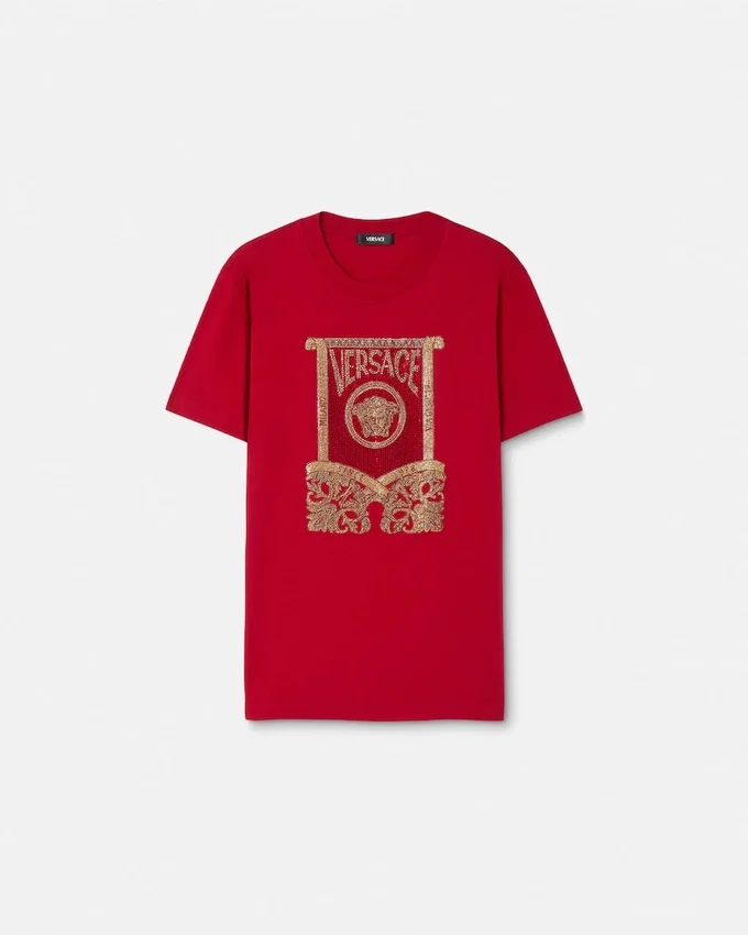 Embellished Cotton-Jersey T-Shirt Embellished Cotton-Jersey T-Shirt