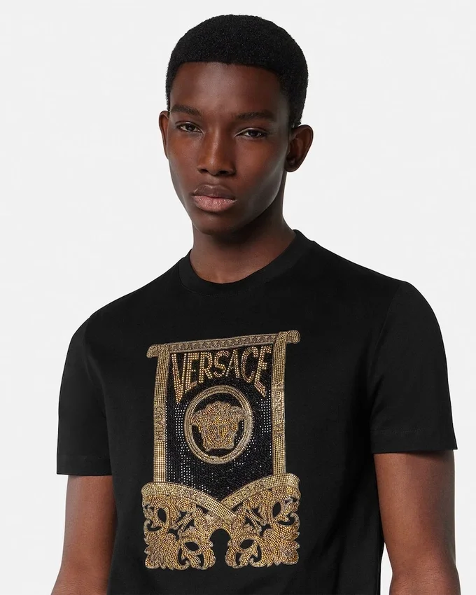 Embellished Cotton-Jersey T-Shirt Embellished Cotton-Jersey T-Shirt