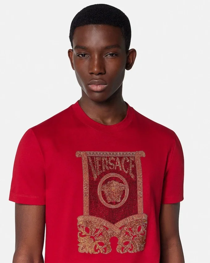 Embellished Cotton-Jersey T-Shirt Embellished Cotton-Jersey T-Shirt