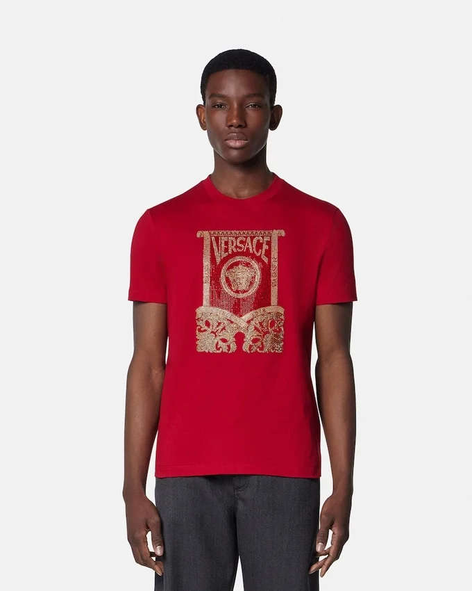 Embellished Cotton-Jersey T-Shirt Embellished Cotton-Jersey T-Shirt