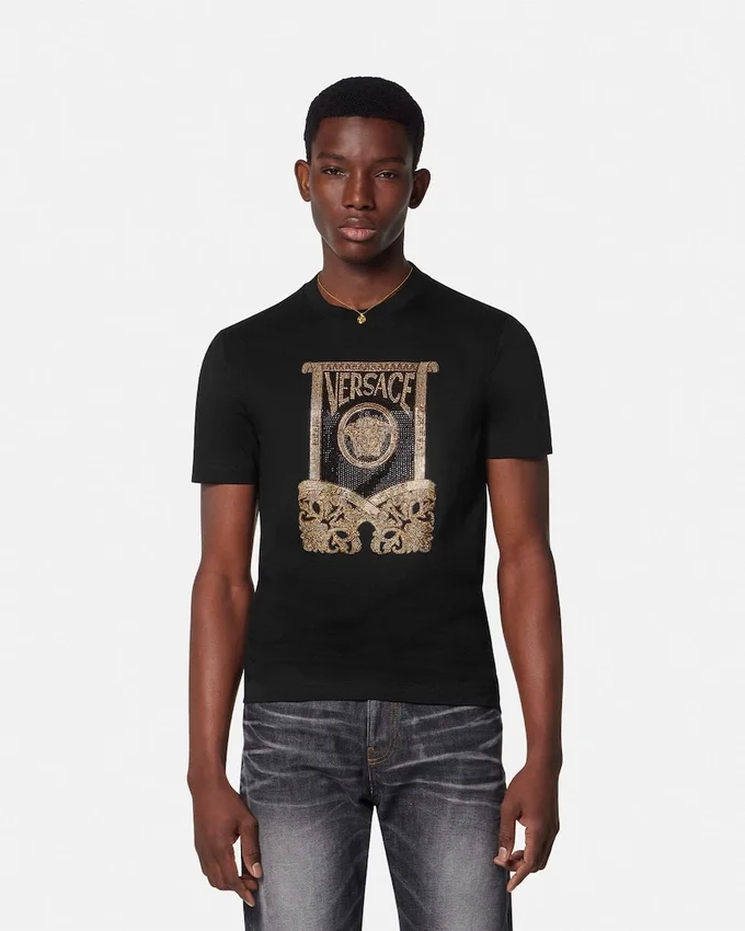 Embellished Cotton-Jersey T-Shirt Embellished Cotton-Jersey T-Shirt