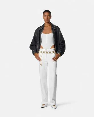 Embellished Denim Blouson