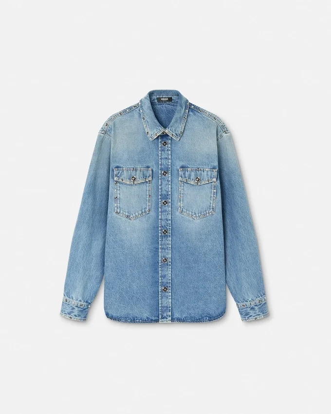 Embellished Denim Overshirt Embellished Denim Overshirt