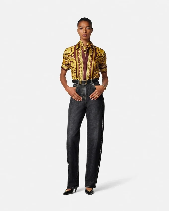 Embellished High-Waist Regular Jeans Embellished High-Waist Regular Jeans