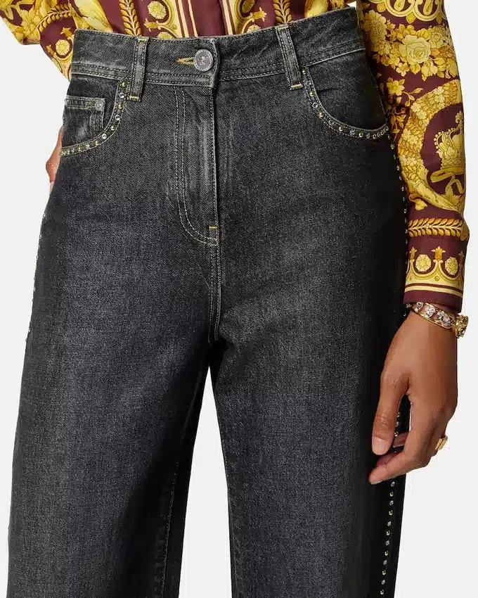 Embellished High-Waist Regular Jeans Embellished High-Waist Regular Jeans