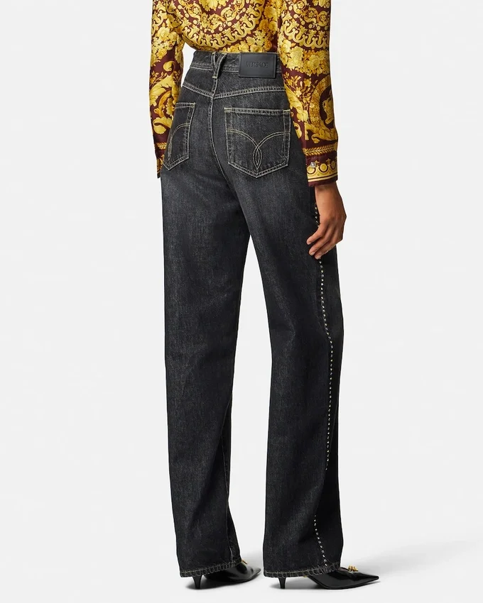Embellished High-Waist Regular Jeans Embellished High-Waist Regular Jeans
