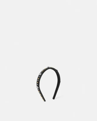 Embellished Leather Headband