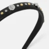 Embellished Leather Headband