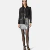Embellished Metal Mesh Mini Skirt Embellished Metal Mesh Mini Skirt