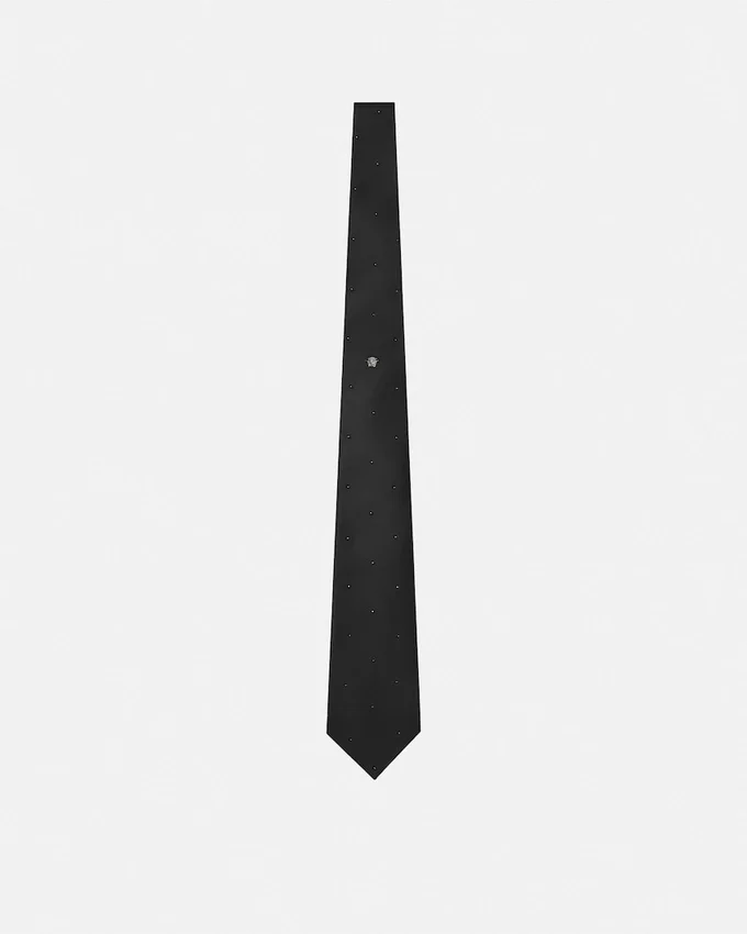 Embellished Silk-Satin Tie Embellished Silk-Satin Tie