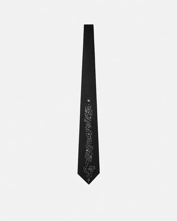 Embellished Wool Tie Embellished Wool Tie