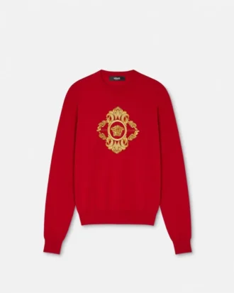 Embroidered Architectural Baroque Sweater
