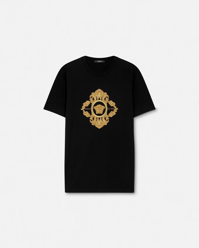 Embroidered Architectural Baroque T-Shirt Embroidered Architectural Baroque T-Shirt