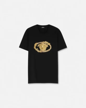 Embroidered Buckle Crest T-Shirt
