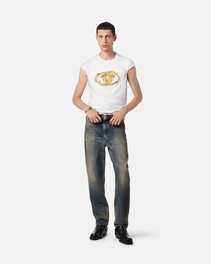 Embroidered Buckle Crest T-Shirt Embroidered Buckle Crest T-Shirt