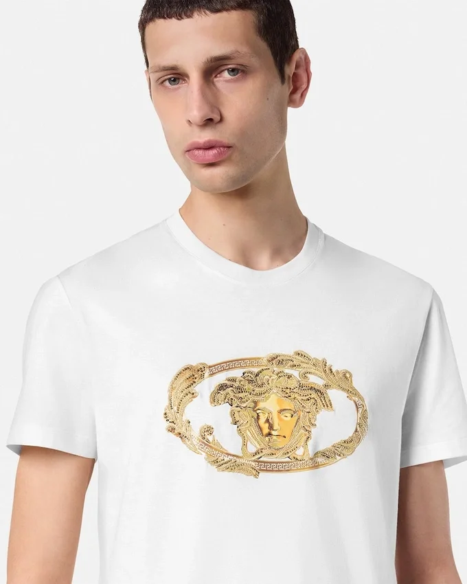 Embroidered Buckle Crest T-Shirt Embroidered Buckle Crest T-Shirt