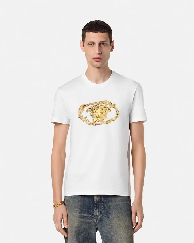 Embroidered Buckle Crest T-Shirt Embroidered Buckle Crest T-Shirt