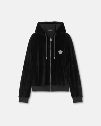 Embroidered Chenille Zip Hoodie