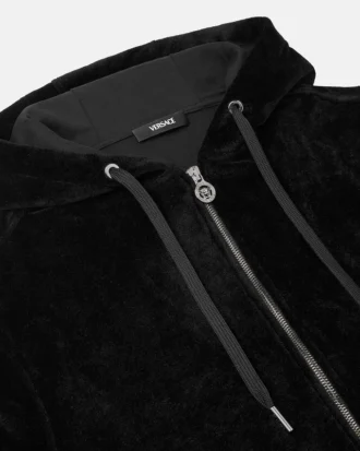 Embroidered Chenille Zip Hoodie