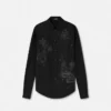 Embroidered Coral Theatre Shirt Embroidered Coral Theatre Shirt