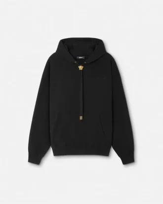 Embroidered Cotton-Jersey Hoodie