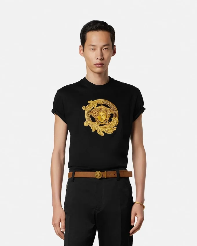 Embroidered Cotton-Jersey Slim T-Shirt Embroidered Cotton-Jersey Slim T-Shirt