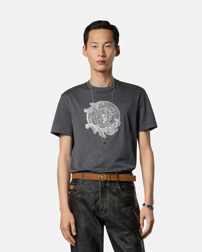 Embroidered Cotton-Jersey Slim T-Shirt Embroidered Cotton-Jersey Slim T-Shirt