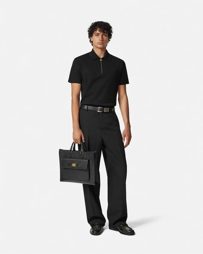 Embroidered Cotton-Piqué Half-Zip Polo Embroidered Cotton-Piqué Half-Zip Polo