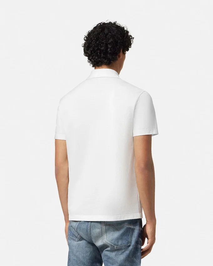 Embroidered Cotton-Piqué Half-Zip Polo Embroidered Cotton-Piqué Half-Zip Polo