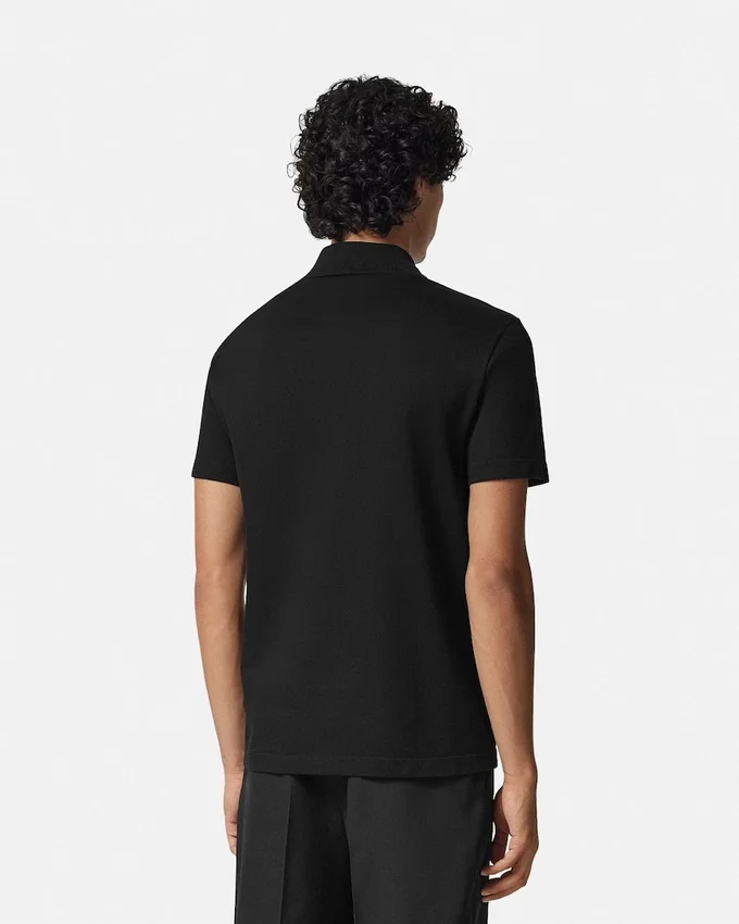 Embroidered Cotton-Piqué Half-Zip Polo Embroidered Cotton-Piqué Half-Zip Polo