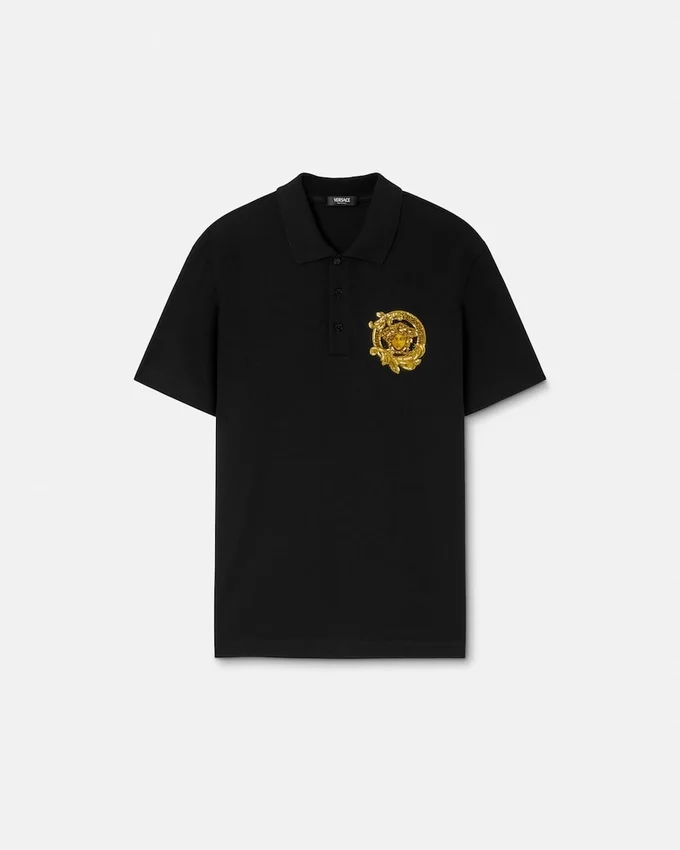 Embroidered Cotton Piqué Polo Embroidered Cotton Piqué Polo